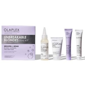 OLAPLEX Unbreakable Blondes- plaukų priežiūros rinkinys šviesiaplaukėms