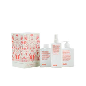 evo good givin' repair: ritual salvation šampūnas + kondicionierius + happy campers fluidas + tote bag